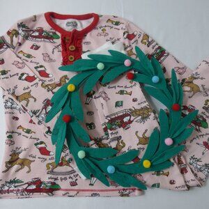 Mud Pie Christmas Holiday Pajamas, Size 5 Years